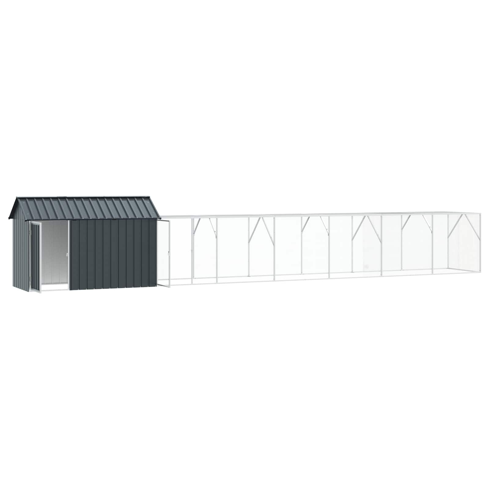 Bird Cage Anthracite 821,5 x 111 x 142 cm Galvanised Steel