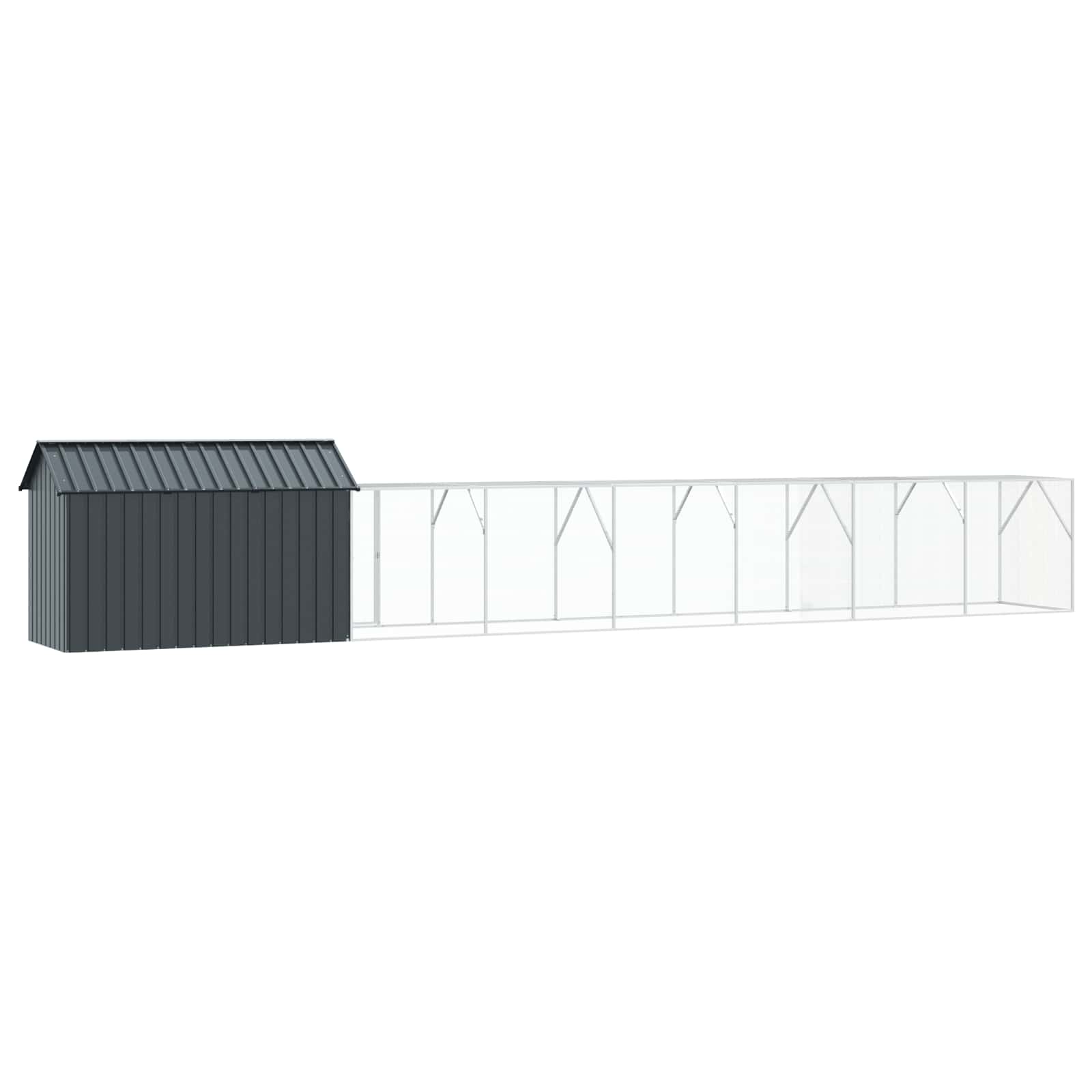 Bird Cage Anthracite 821,5 x 111 x 142 cm Galvanised Steel