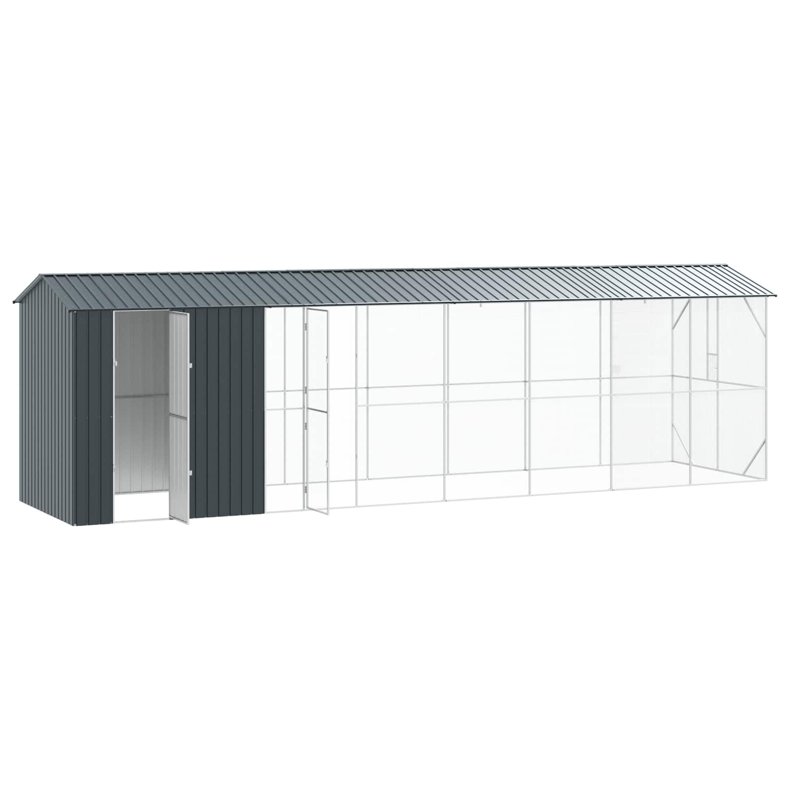 Bird Cage Anthracite 860 x 208 x 247 cm Galvanised Steel