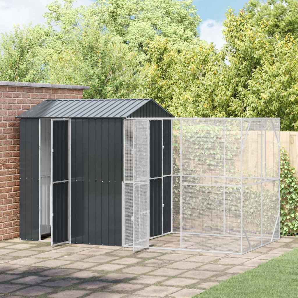 Bird Cage Anthracite 418 x 210 x 247 cm Galvanised Steel