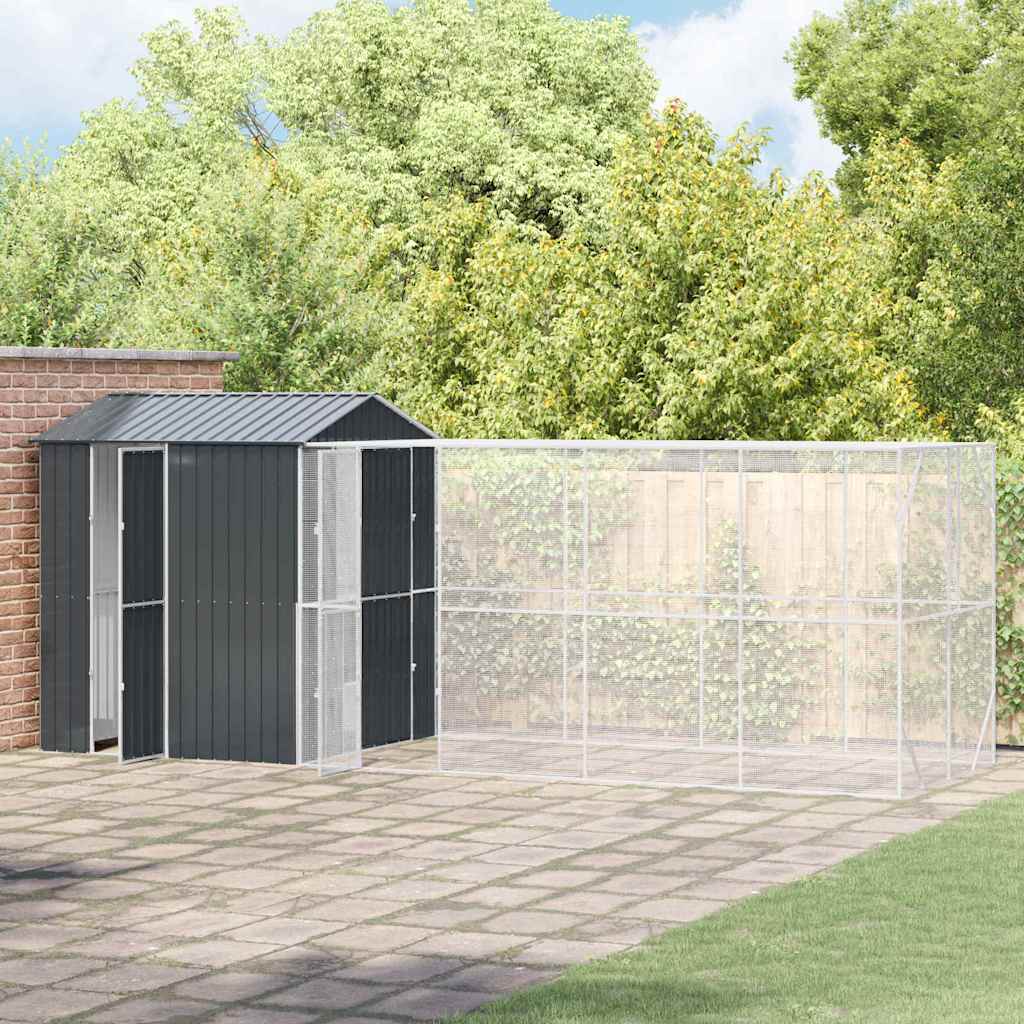 Bird Cage Anthracite 621 x 208 x 247 cm Galvanised Steel