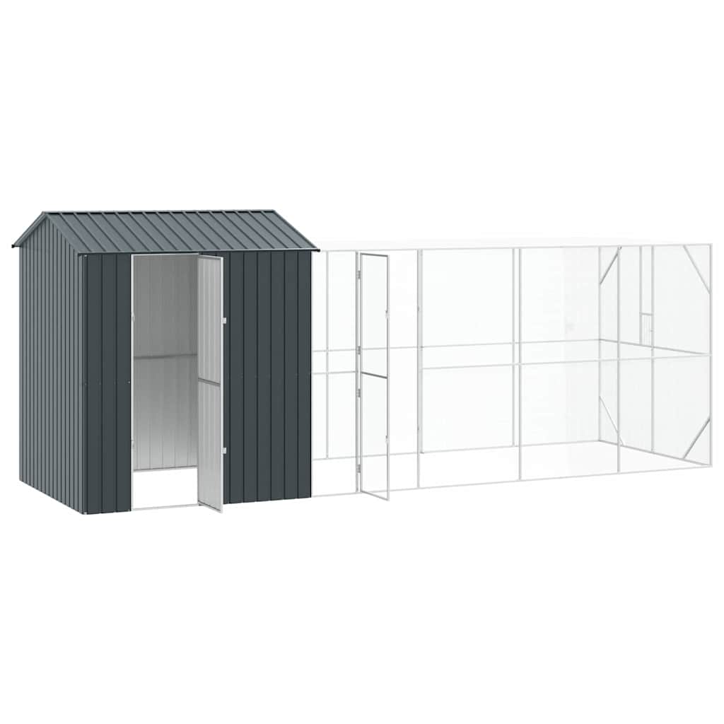Bird Cage Anthracite 621 x 208 x 247 cm Galvanised Steel