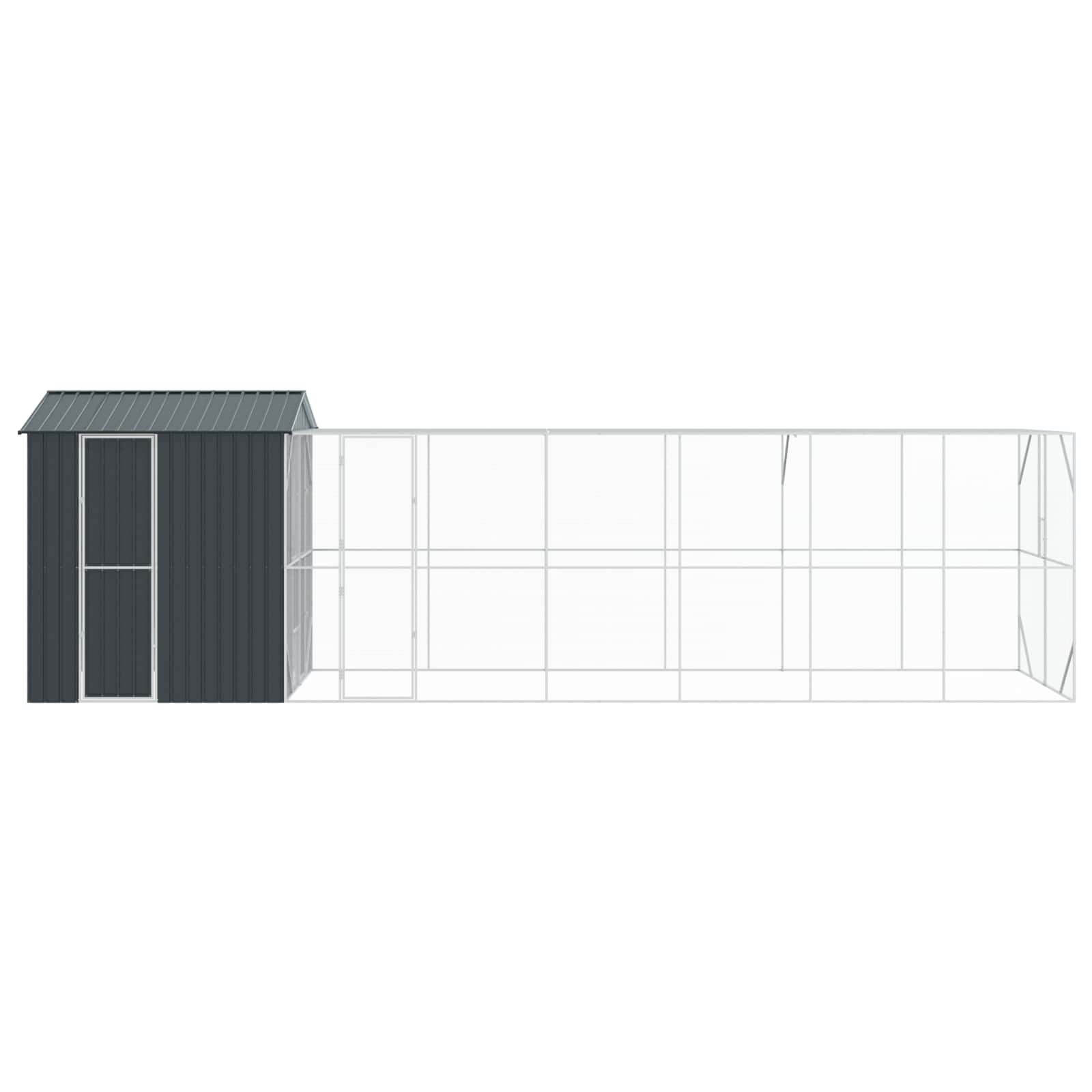 Bird Cage Anthracite 824 x 208 x 247 cm Galvanised Steel