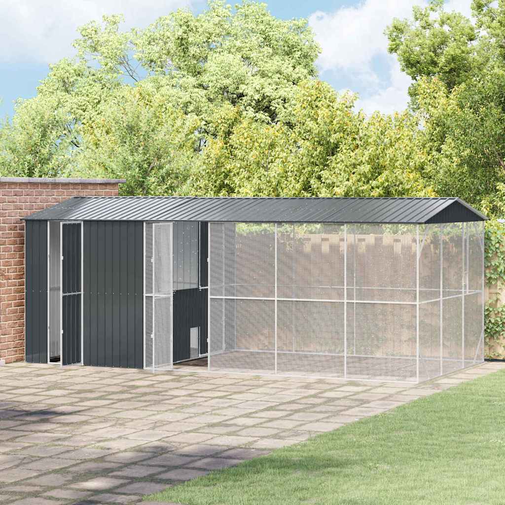 Bird Cage Anthracite 645 x 310 x 247 cm Galvanised Steel