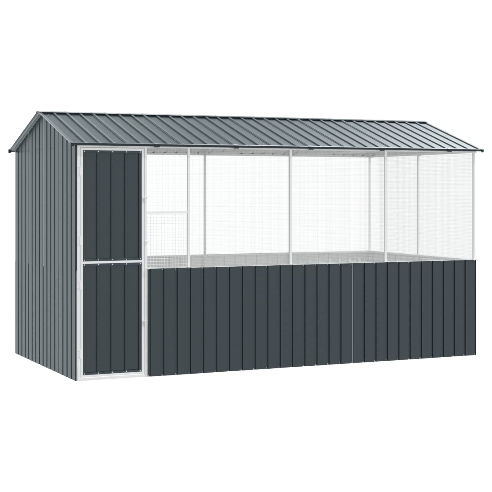 Bird Cage Anthracite 410 x 210 x 230 cm Galvanised Steel