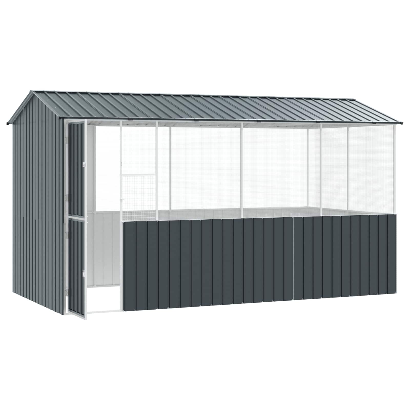 Bird Cage Anthracite 410 x 210 x 230 cm Galvanised Steel