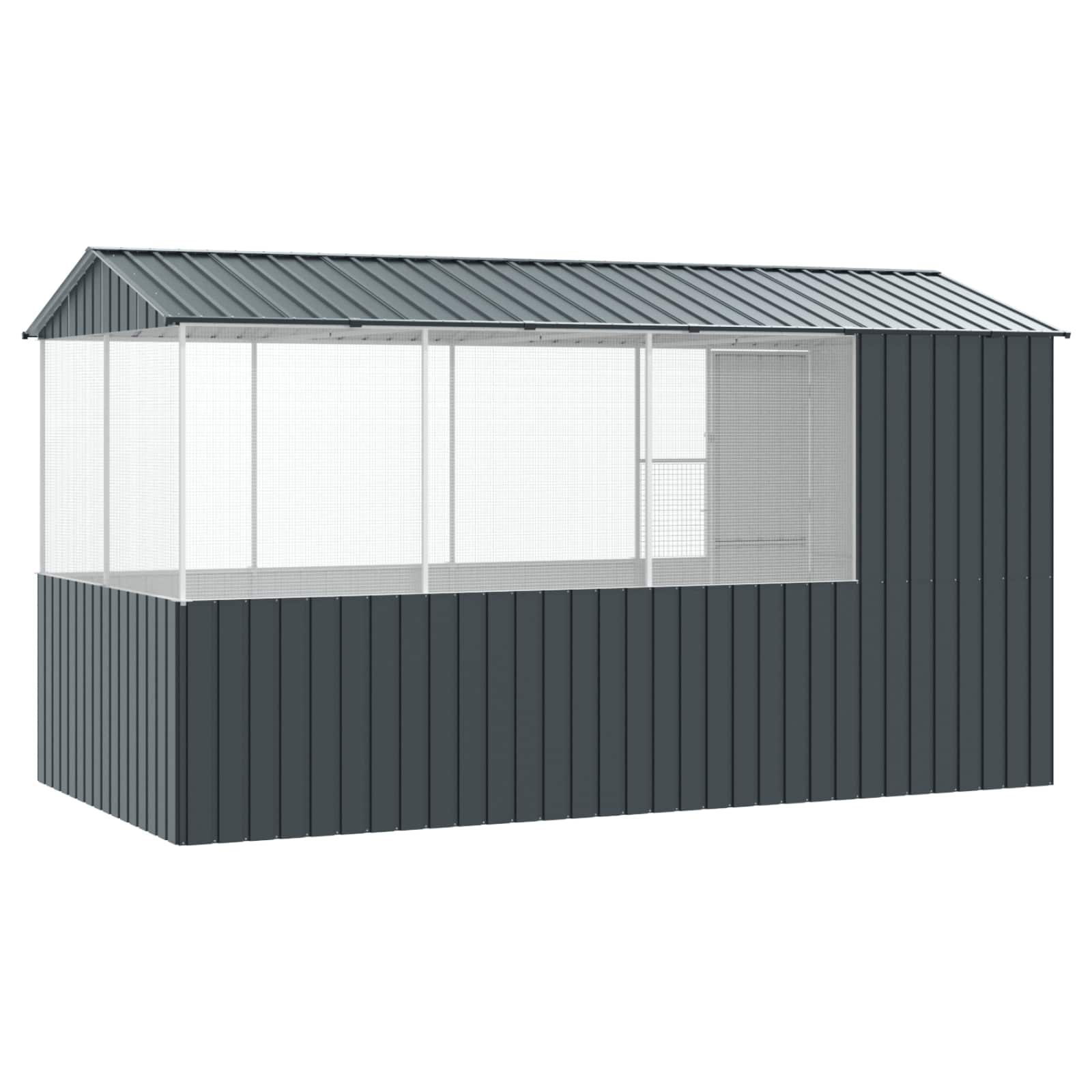 Bird Cage Anthracite 410 x 210 x 230 cm Galvanised Steel