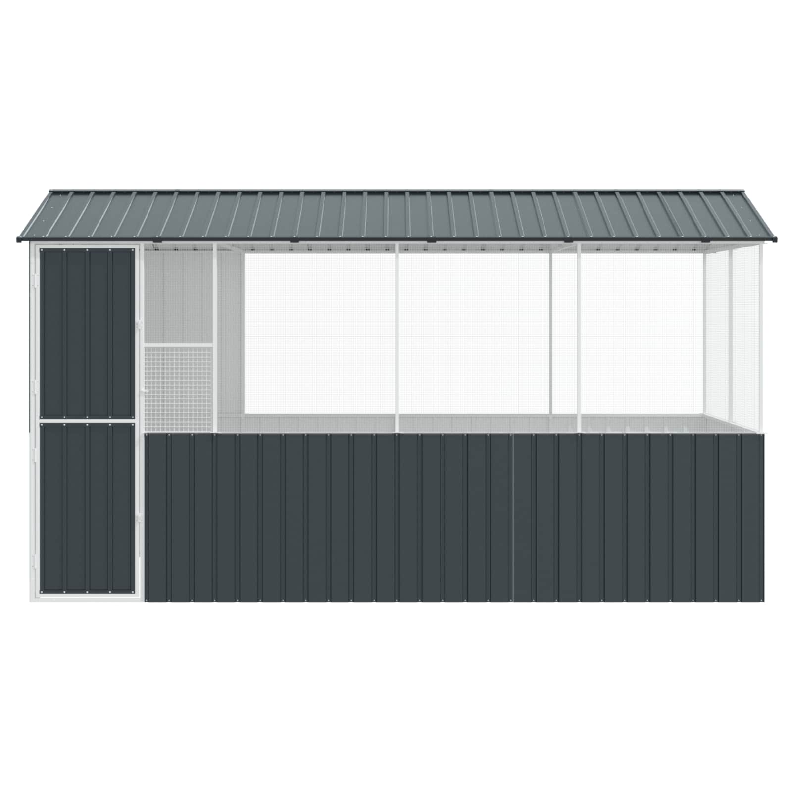 Bird Cage Anthracite 410 x 210 x 230 cm Galvanised Steel