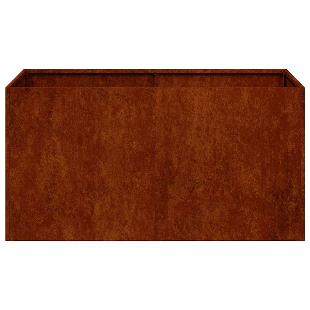 Planter Rusty 80x40x40 cm Weathering Steel