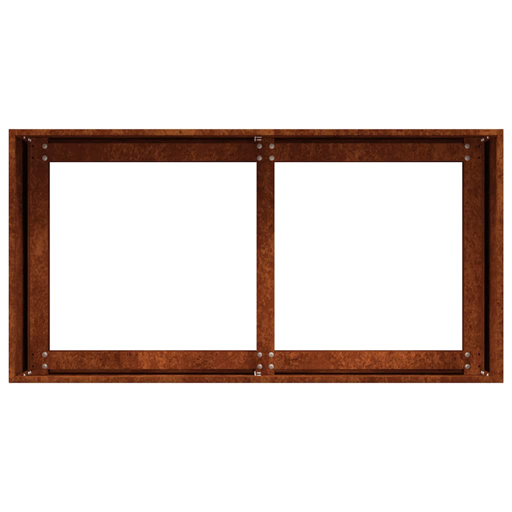Planter Rusty 80x40x40 cm Weathering Steel