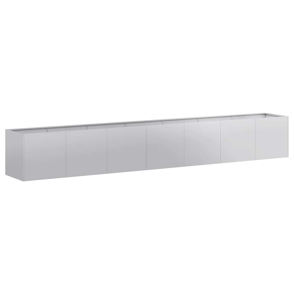 Planter 280x40x40 cm Galvanised Steel