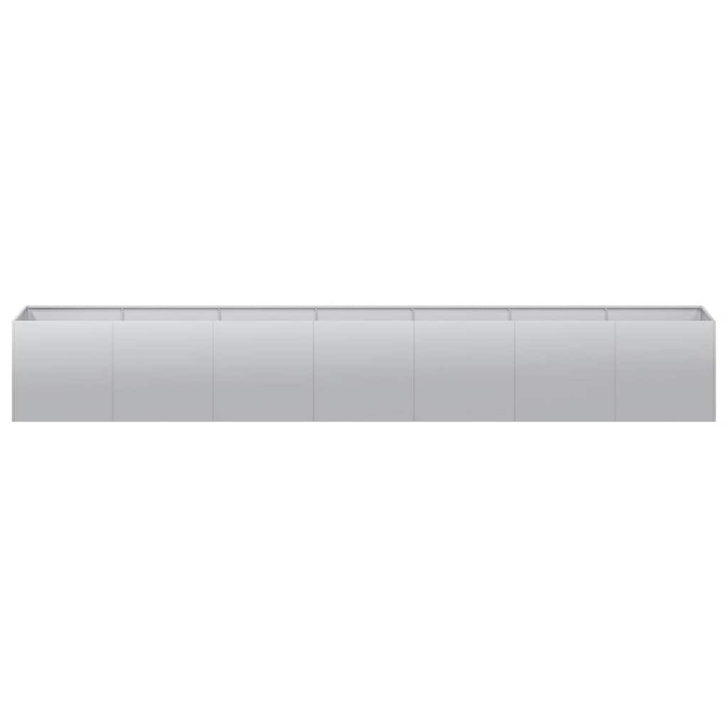 Planter 280x40x40 cm Galvanised Steel