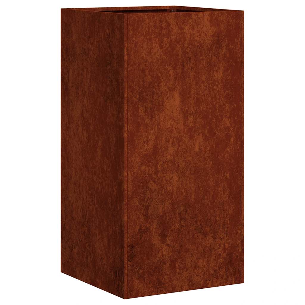 Planter Rusty 40x40x80 cm Weathering Steel