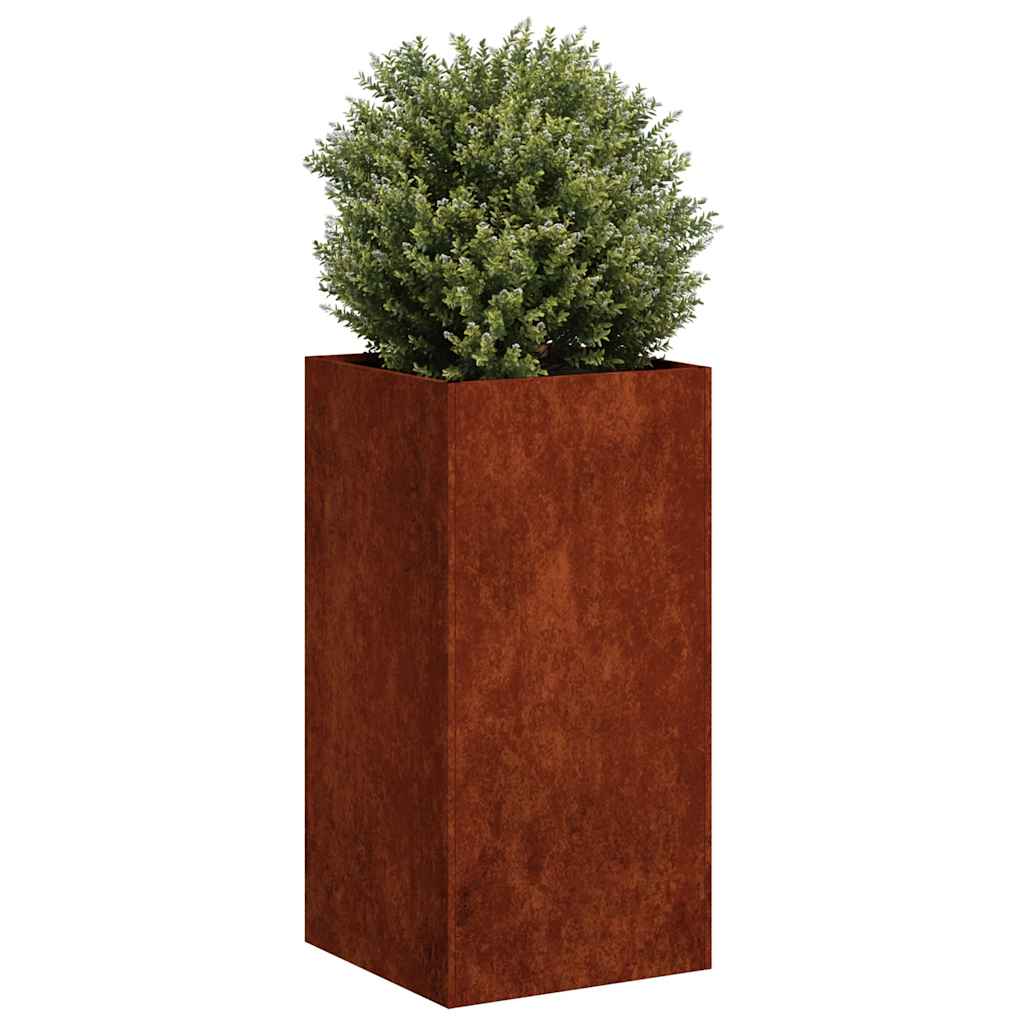 Planter Rusty 40x40x80 cm Weathering Steel