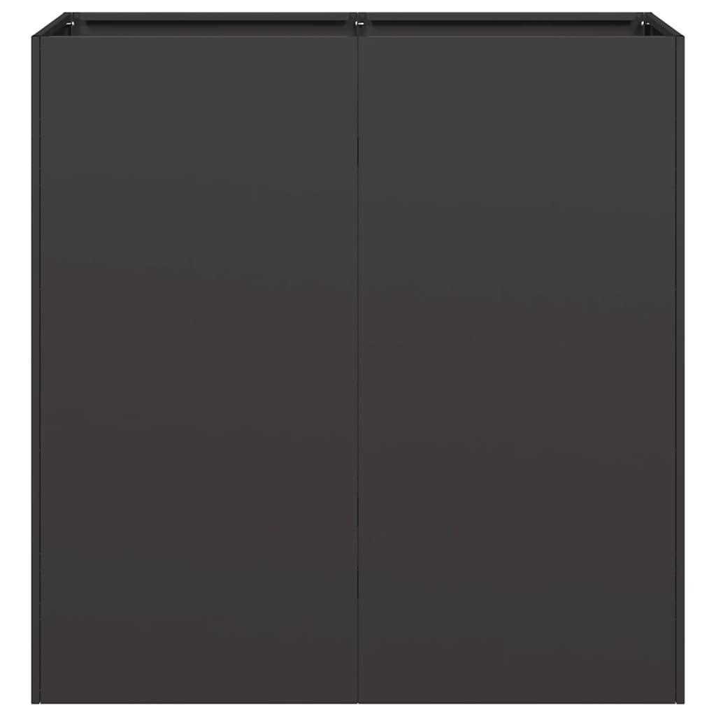 Planter Black 80x40x80 cm Cold-rolled Steel