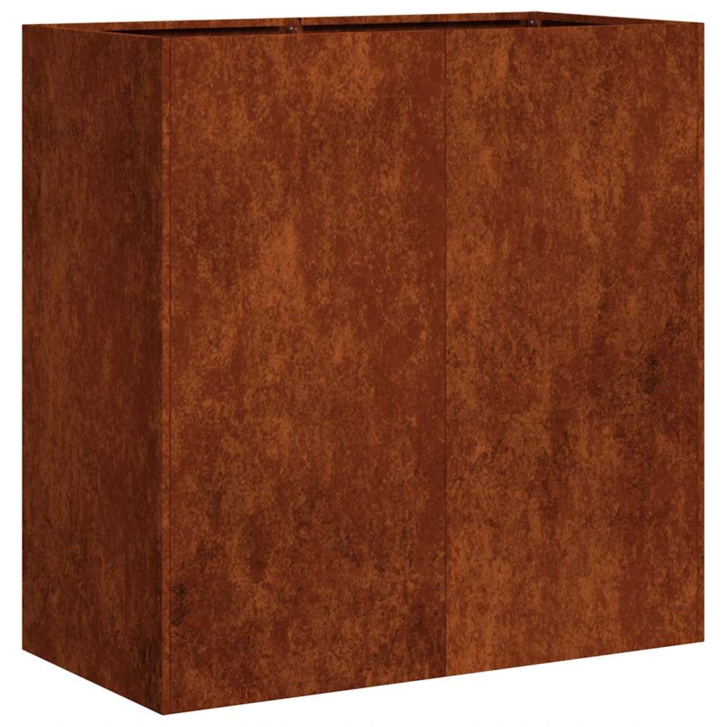 Planter Rusty 80x40x80 cm Weathering Steel