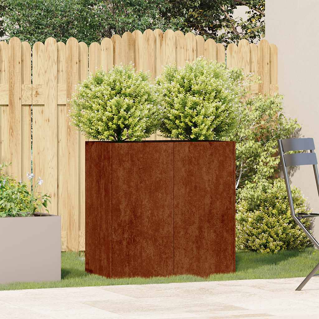 Planter Rusty 80x40x80 cm Weathering Steel