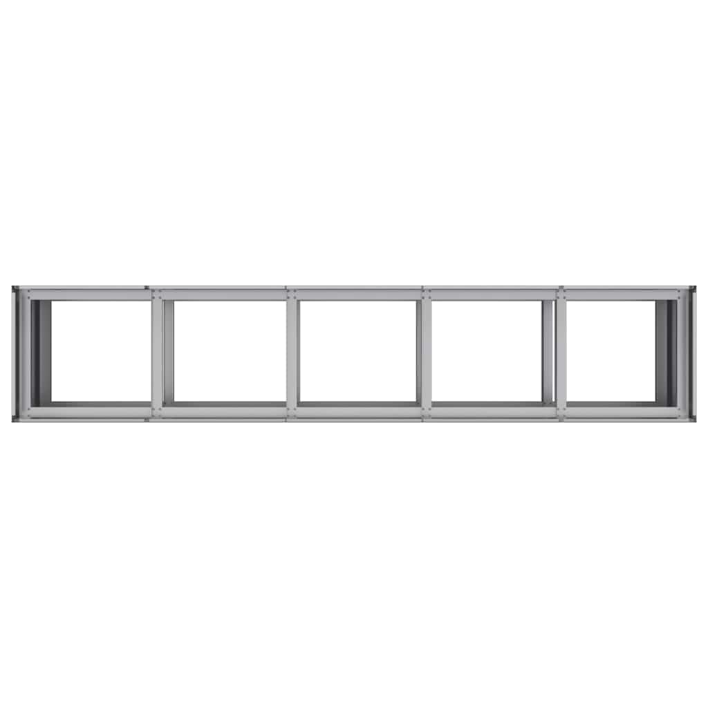 Planter 200x40x80 cm Galvanised Steel