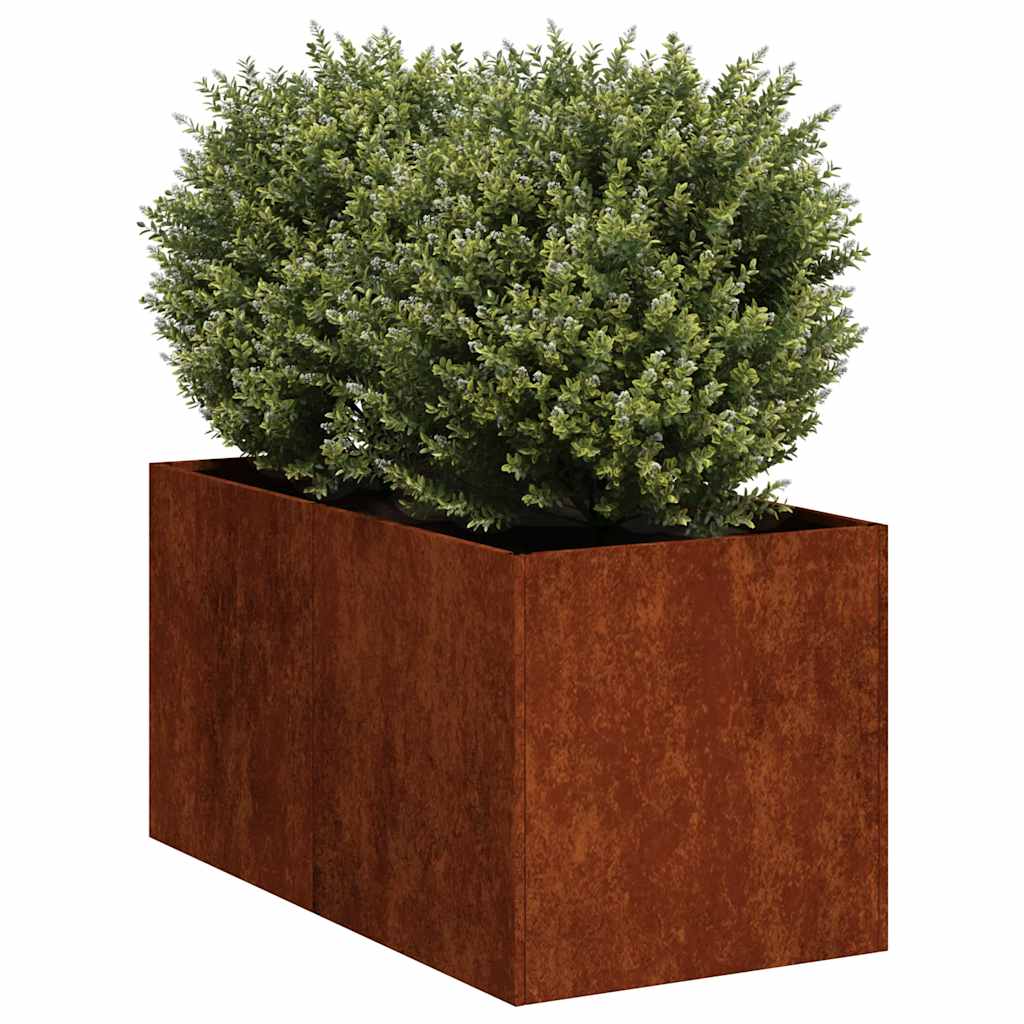 Planter Rusty 40x80x40 cm Weathering Steel