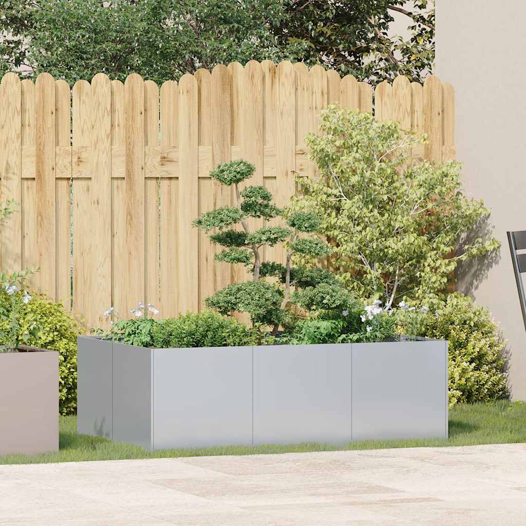 Planter 120x80x40 cm Galvanised Steel
