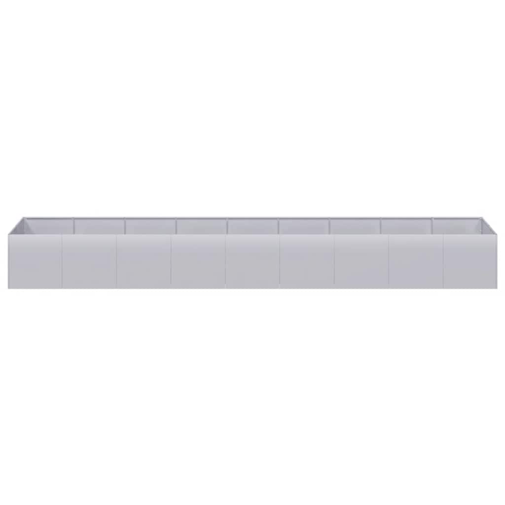 Planter 360x80x40 cm Galvanised Steel