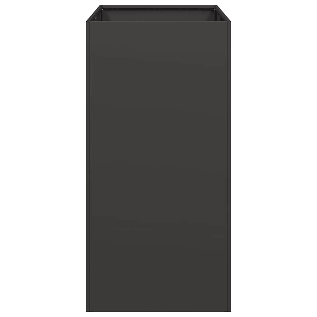 Planter Black 40x80x80 cm Steel