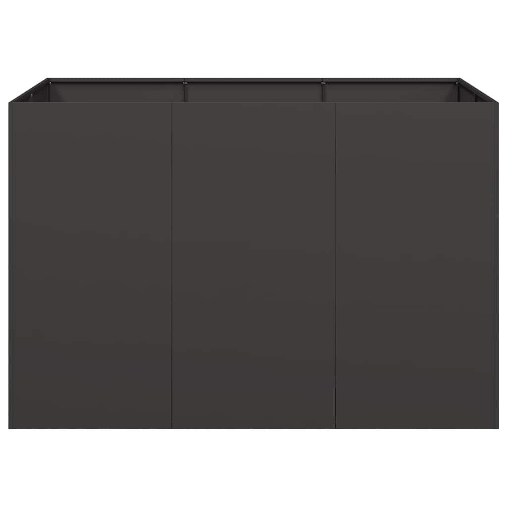 Planter Black 120x80x80 cm Steel