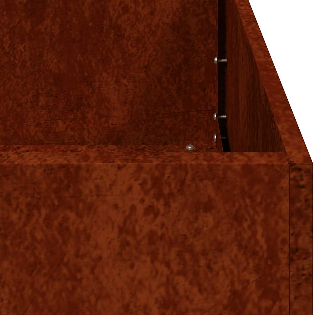 Planter Rusty 40x40x30 cm Weathering Steel