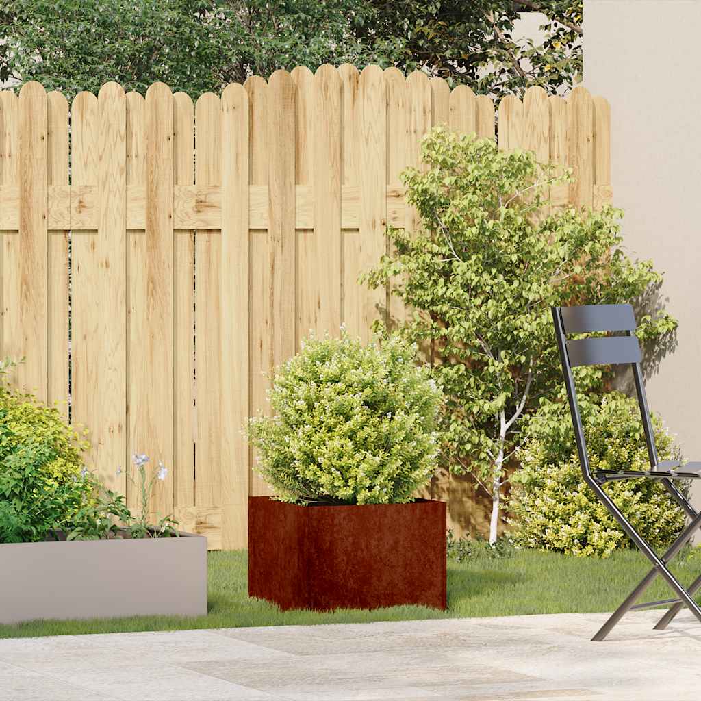 Planter Rusty 40x40x30 cm Weathering Steel