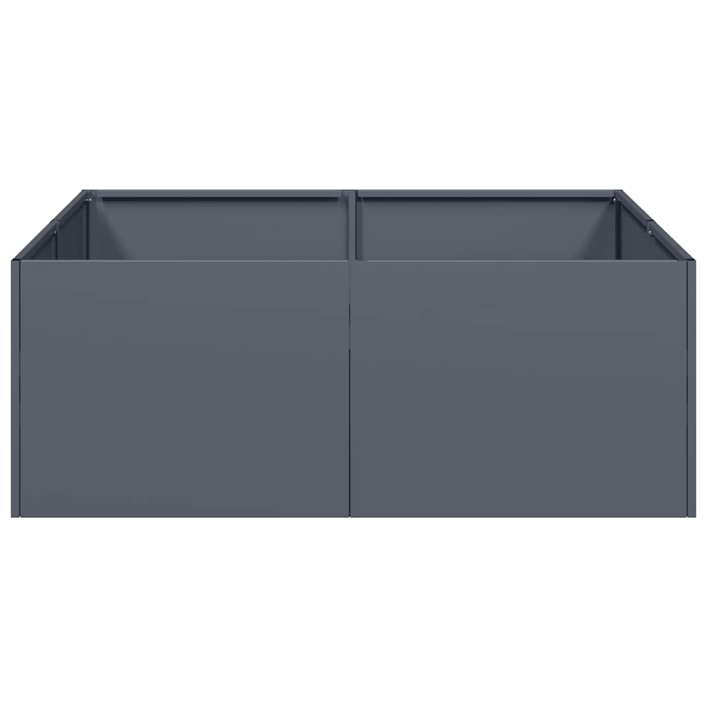 Planter Anthracite 80x80x30 cm Steel