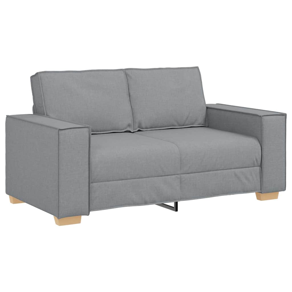 Sofa 3 pcs Light Grey 220 x 80 x 84 cm Linen-blend fabric