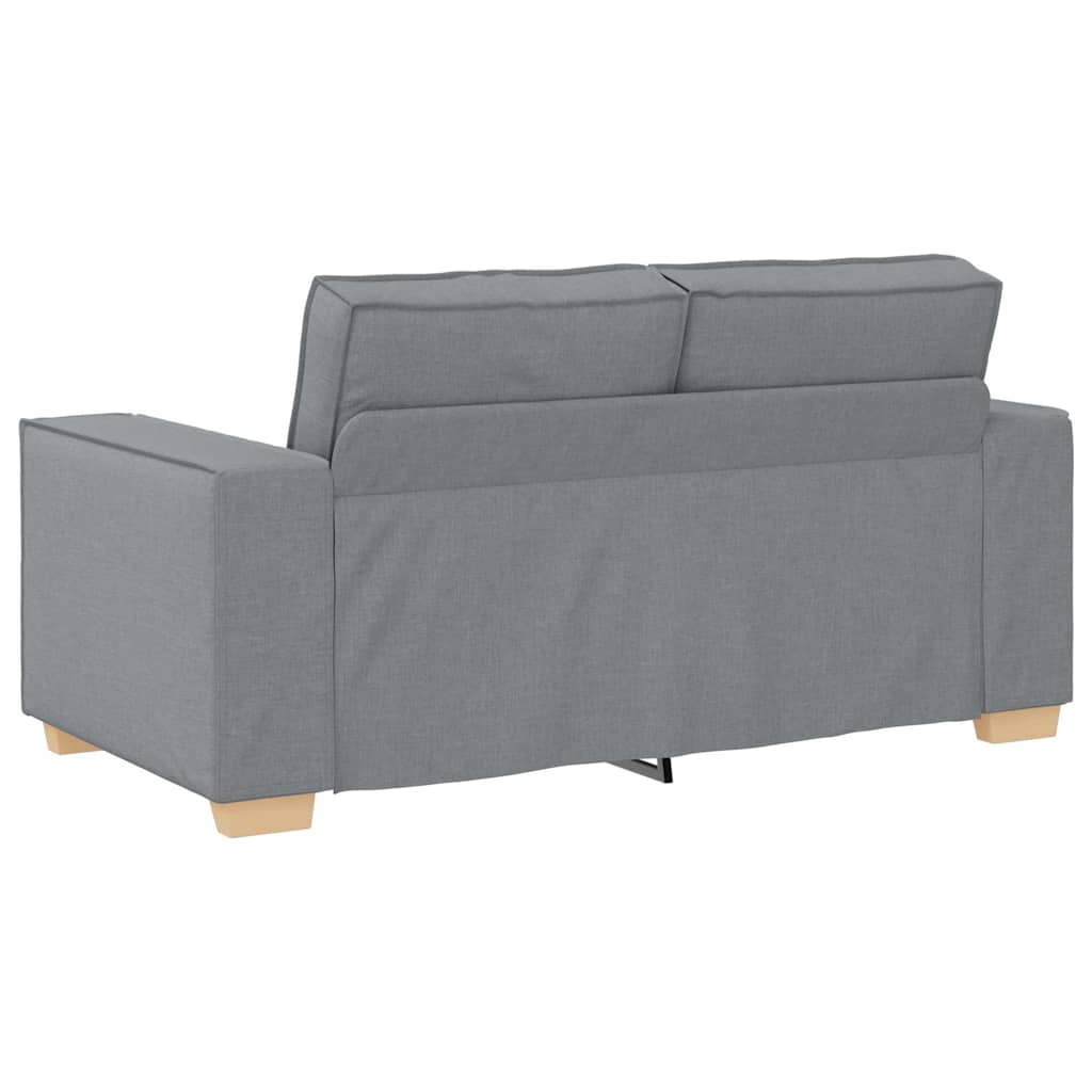 Sofa 3 pcs Light Grey 220 x 80 x 84 cm Linen-blend fabric
