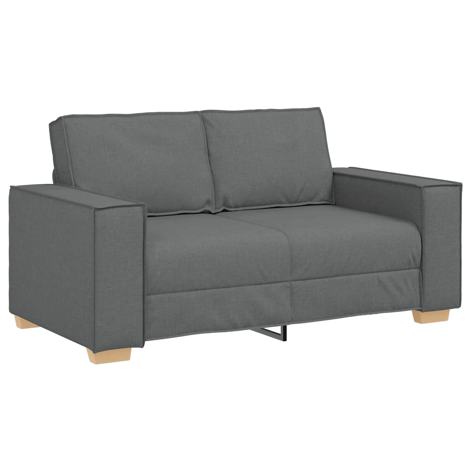 Sofa 3 pcs Dark Grey 220 x 80 x 84 cm Linen-blend fabric