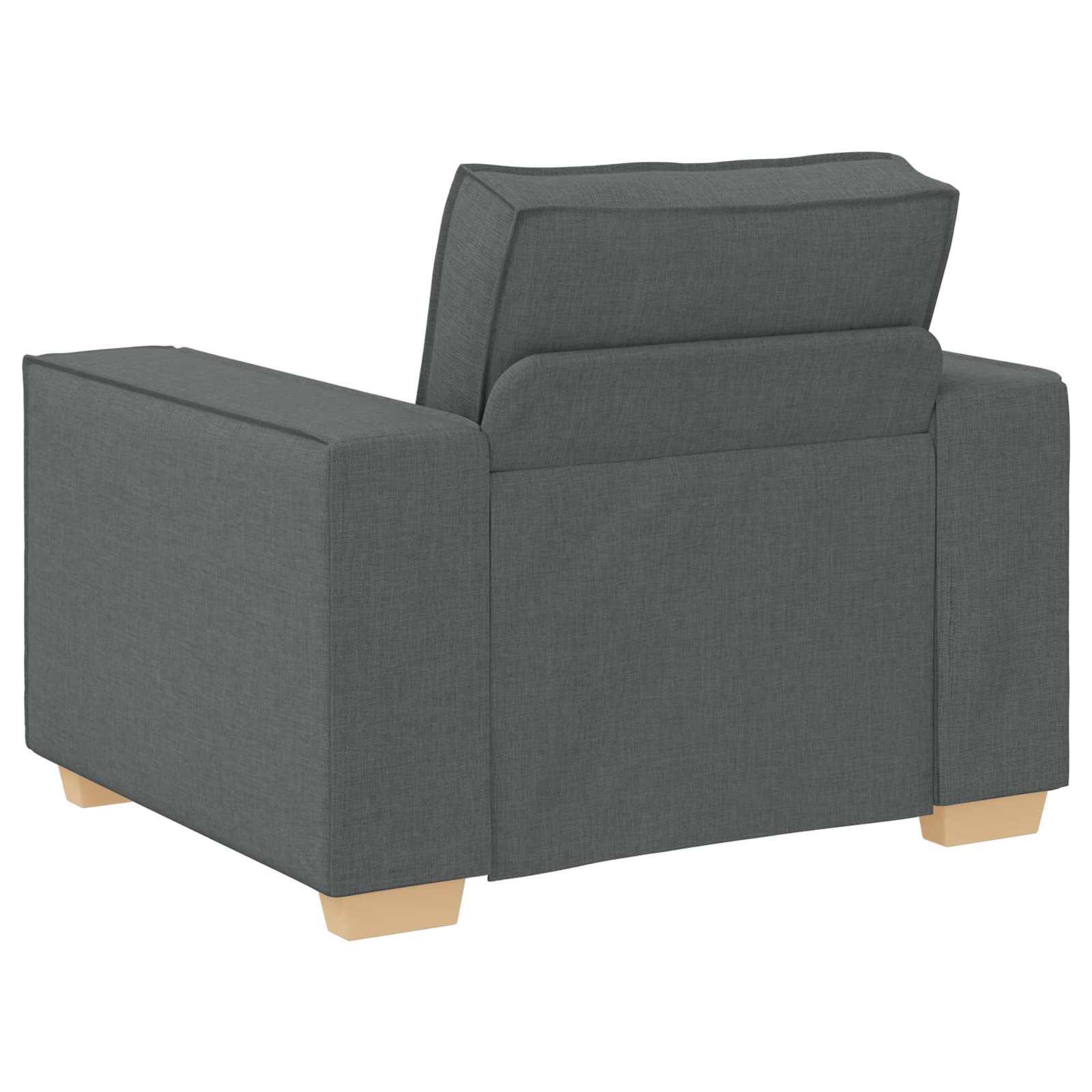 Sofa 3 pcs Dark Grey 220 x 80 x 84 cm Linen-blend fabric