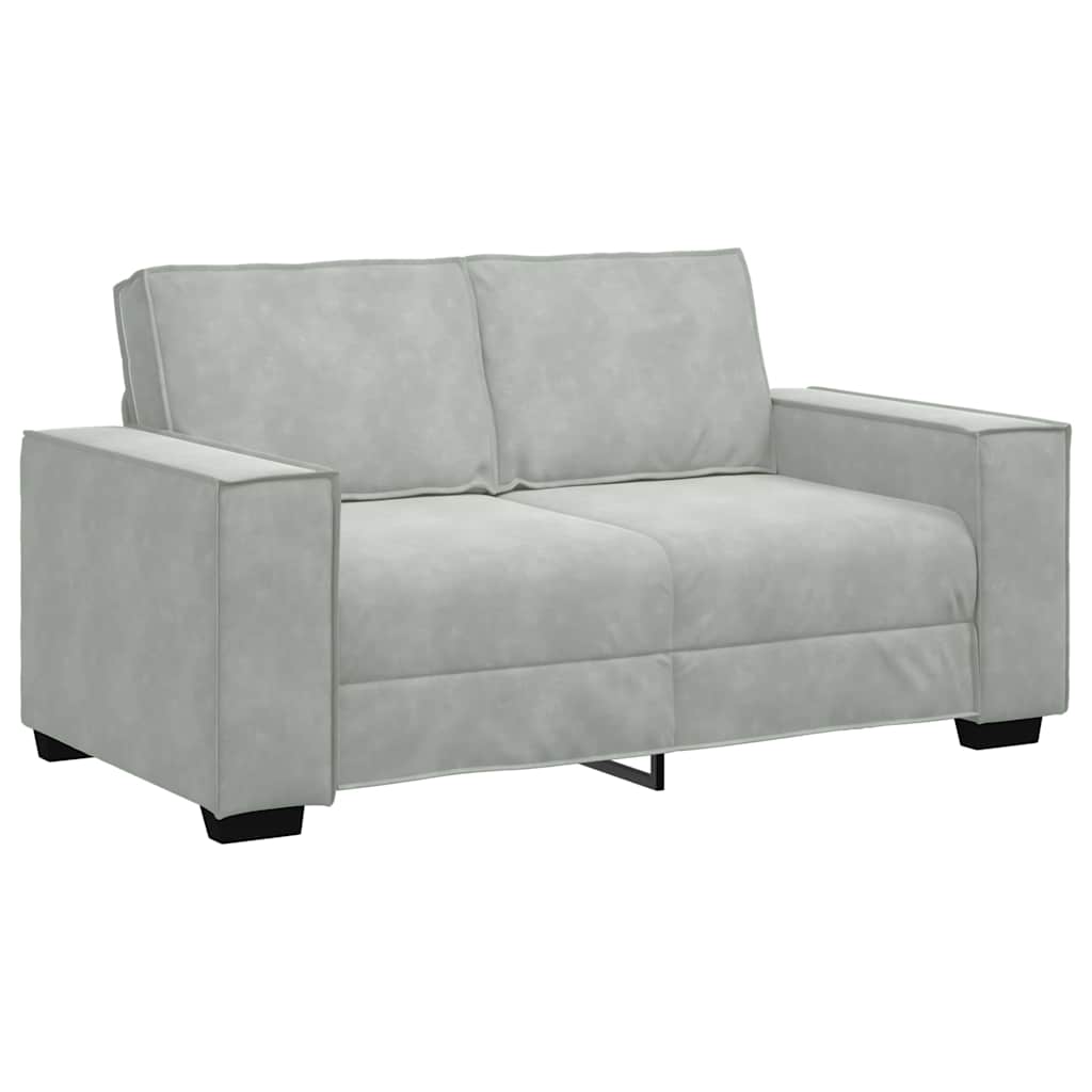 Sofa 3 pcs Light Grey 220 x 80 x 84 cm Linen-blend fabric
