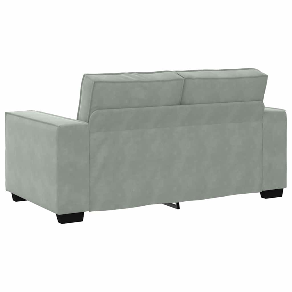 Sofa 3 pcs Light Grey 220 x 80 x 84 cm Linen-blend fabric