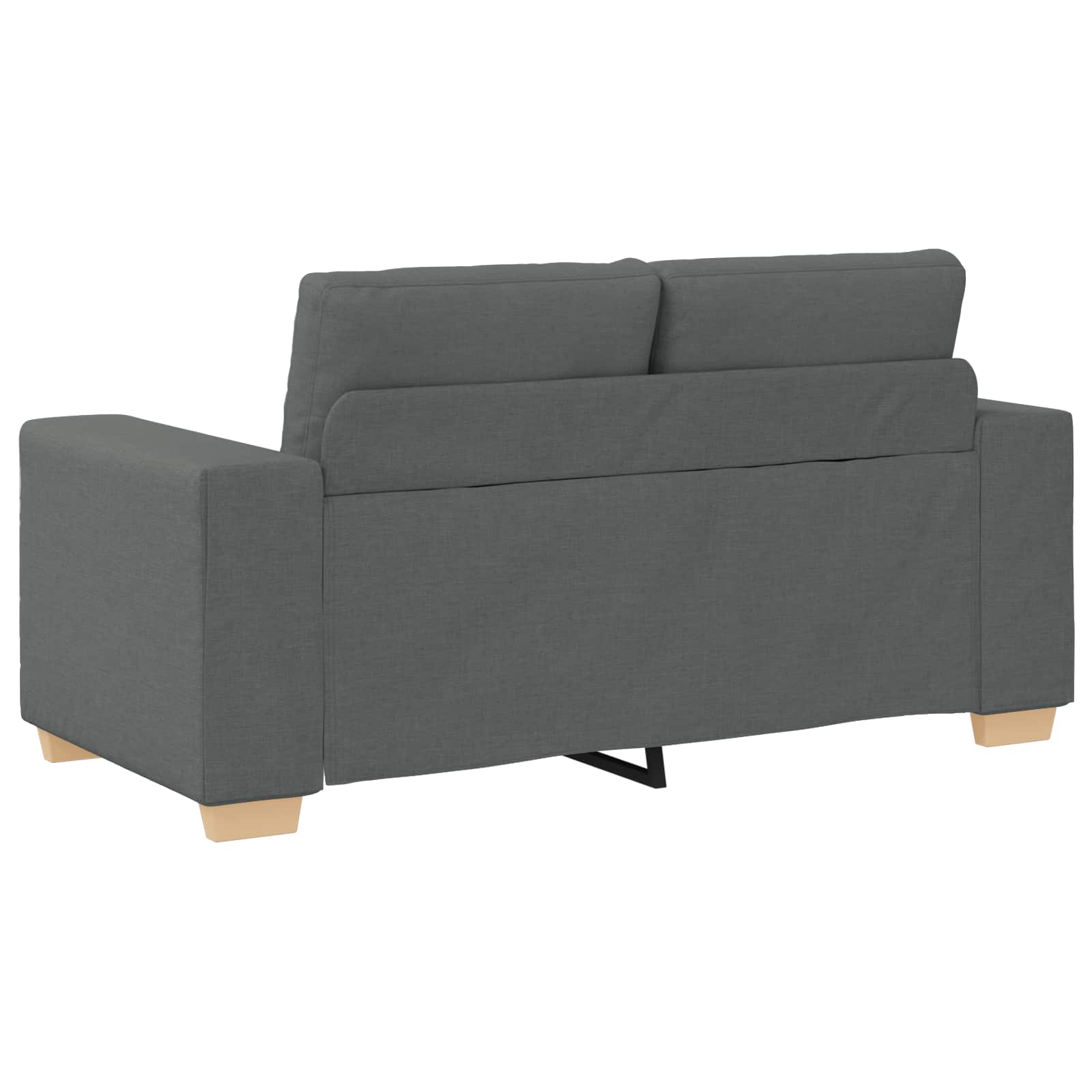 Sofa 3 pcs Dark Grey 221 x 80 x 80 cm Linen-blend fabric