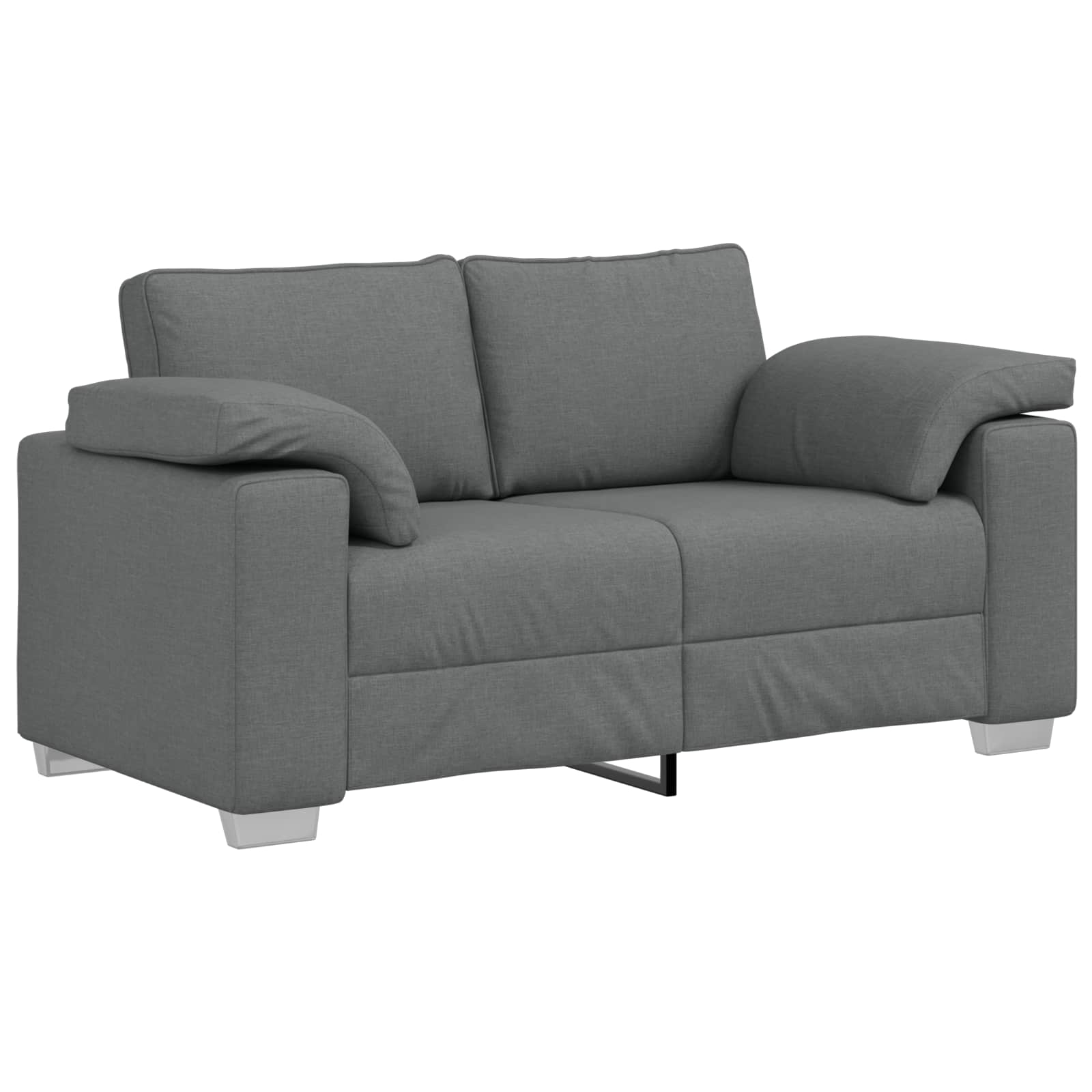 Sofa 3 pcs Dark Grey 219 x 80 x 82 cm Linen-blend fabric