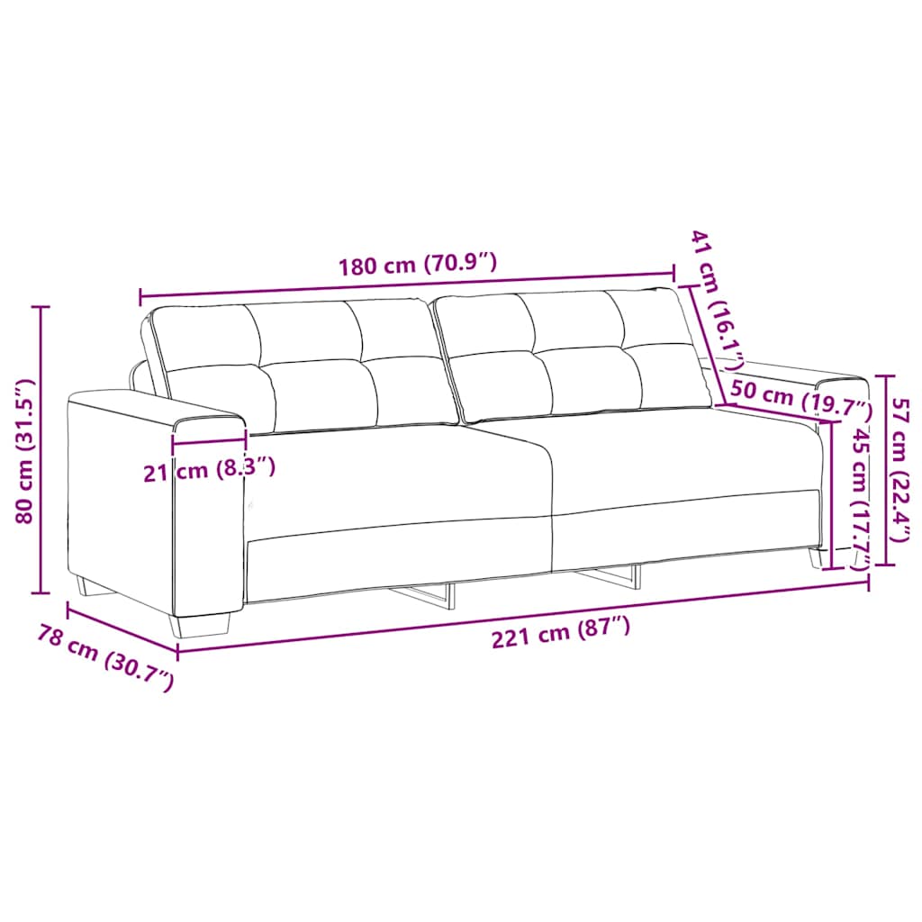 2 Piece Sofa Set with Cushions Black Velvet