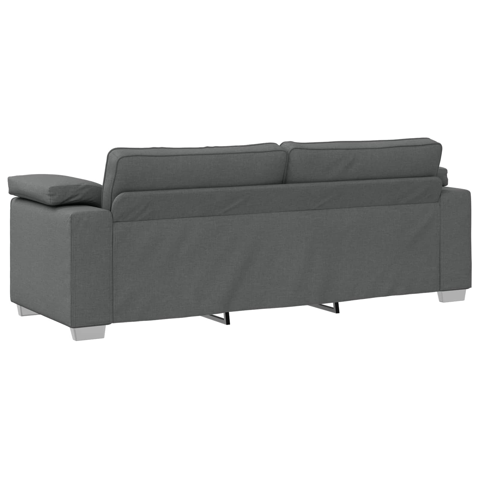 Sofa 2 pcs Dark Grey 219 x 80 x 82 cm Fabric