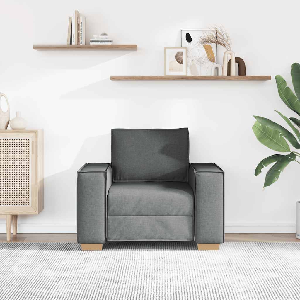 Sofa Chair Dark Grey 100x78x84 cm Fabric
