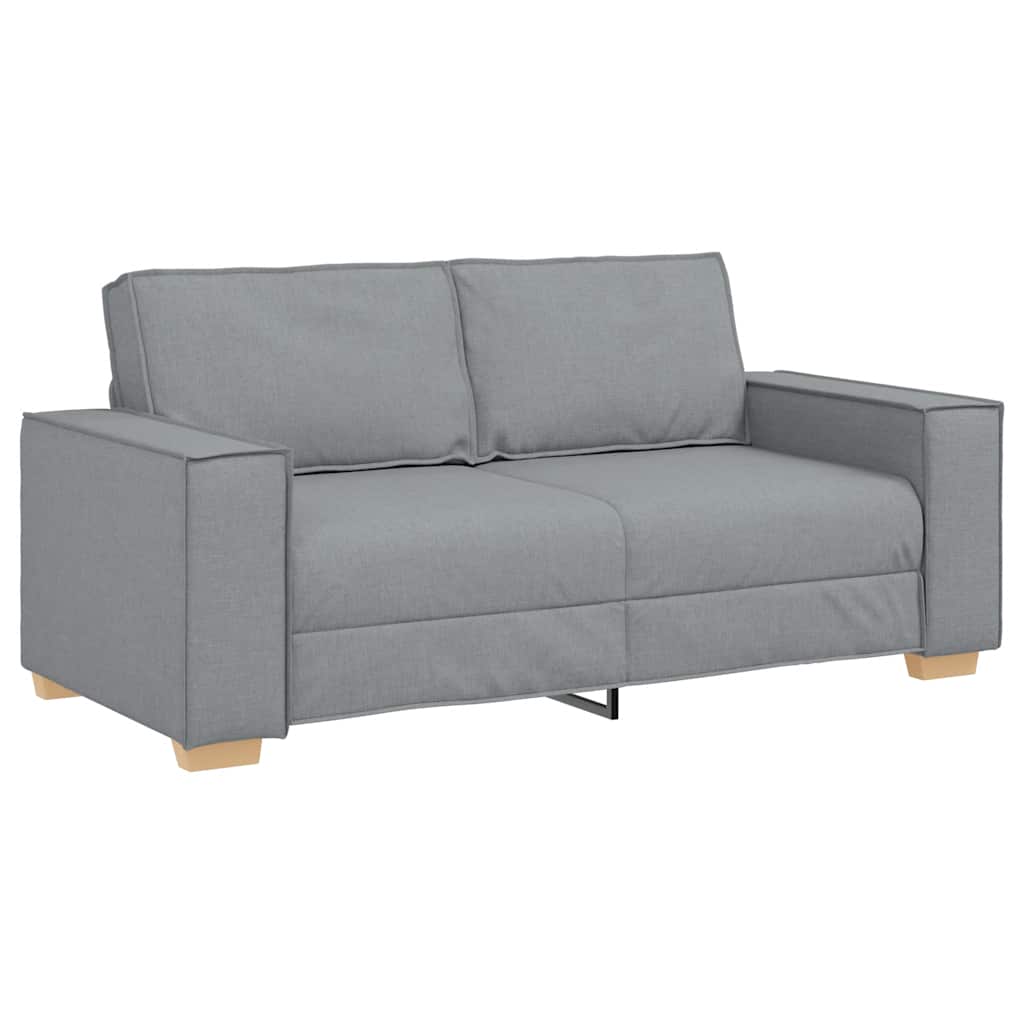 2-Seater Sofa Light Grey 180x78x84 cm Fabric