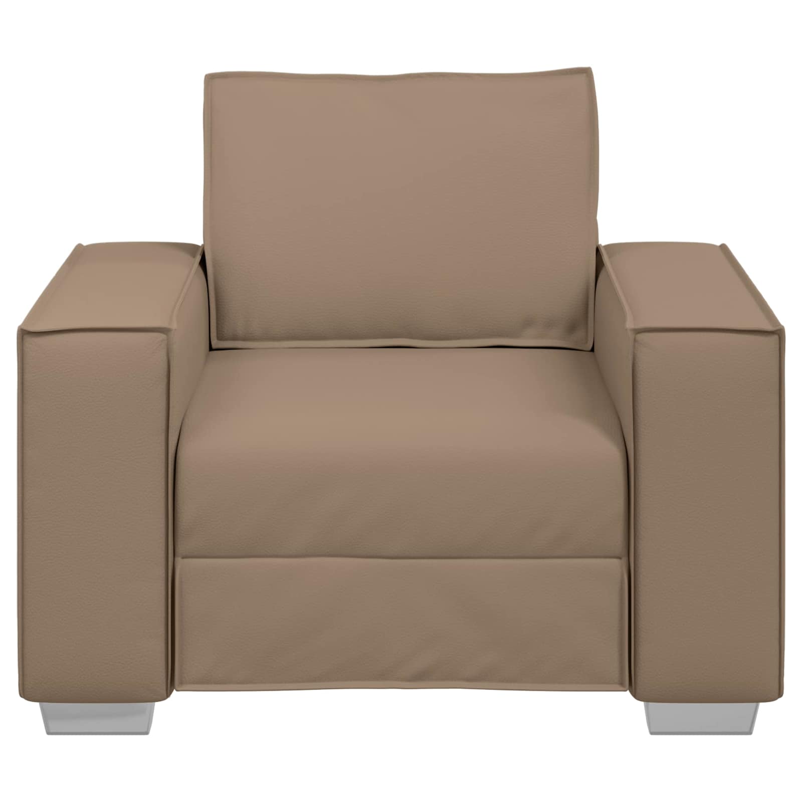 Sofa Chair Cappuccino 100 cm Faux Leather
