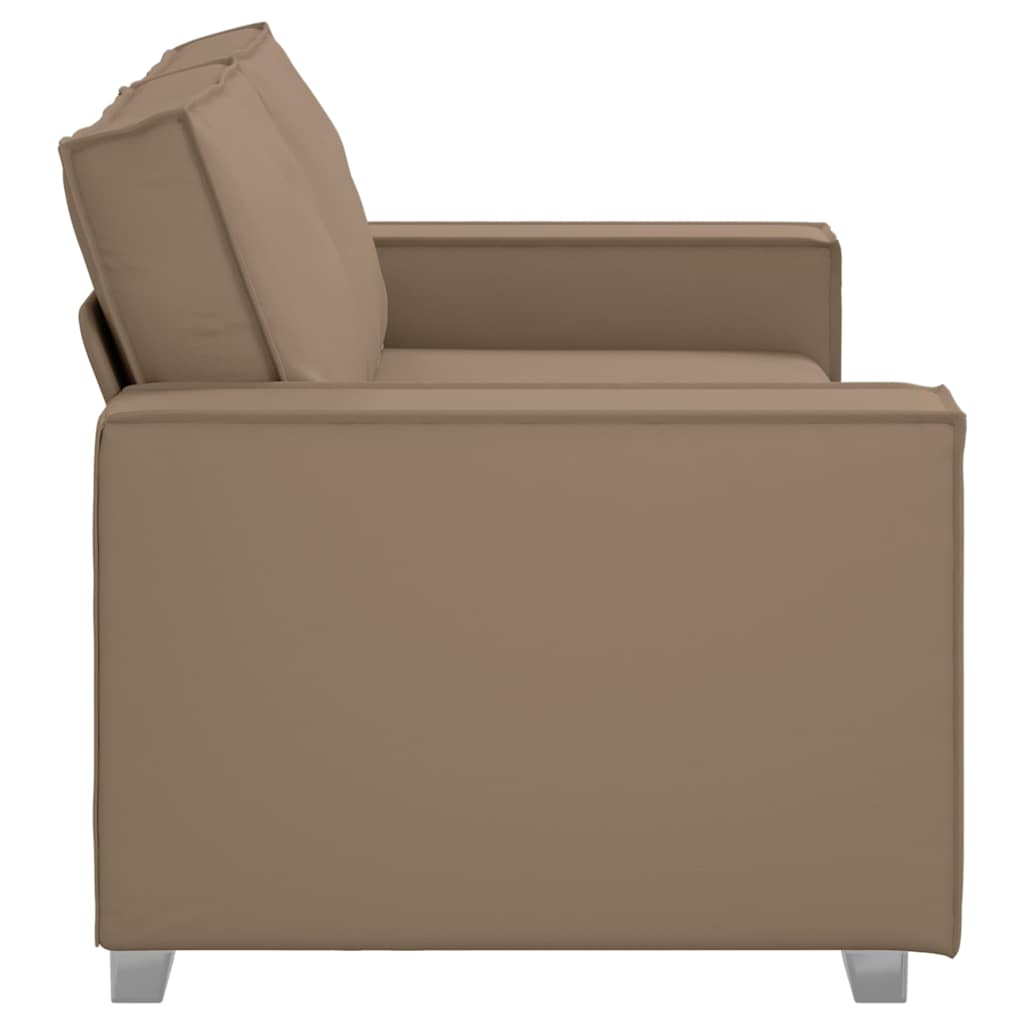 Loveseat Sofa Cappuccino 180 cm Faux Leather