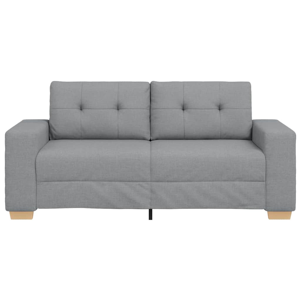 Loveseat Sofa Light Grey 180x77x82 cm Fabric