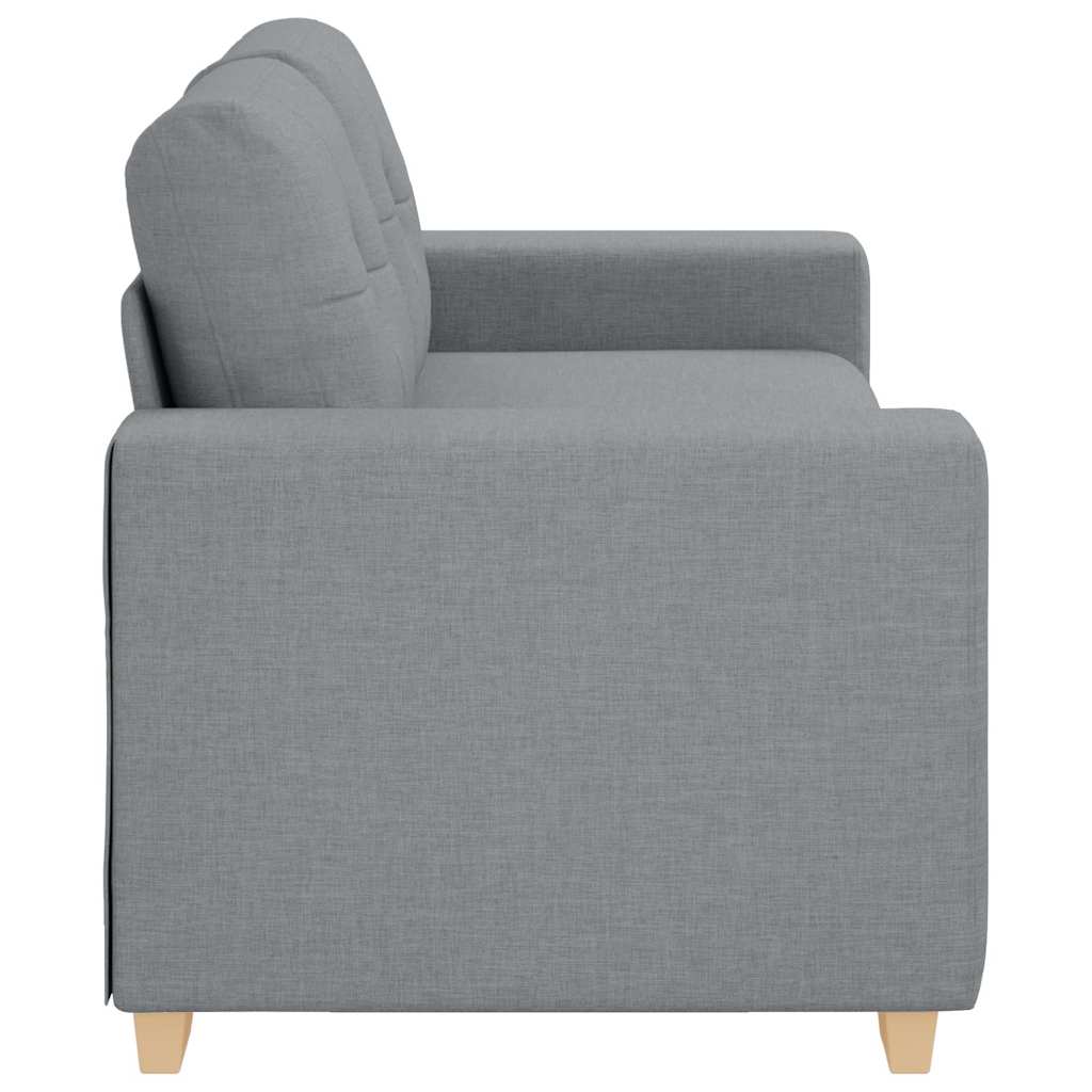 Loveseat Sofa Light Grey 180x77x82 cm Fabric