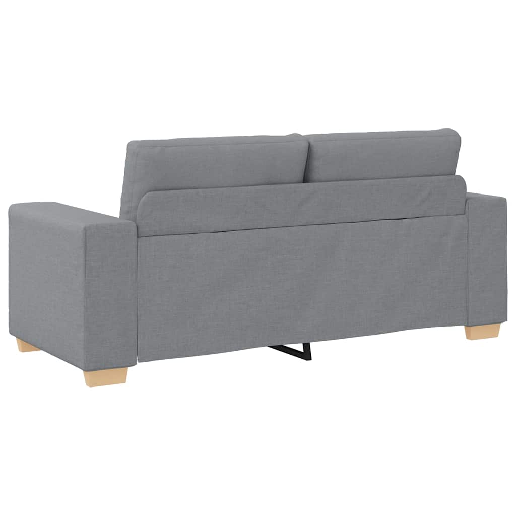 Loveseat Sofa Light Grey 180x77x82 cm Fabric