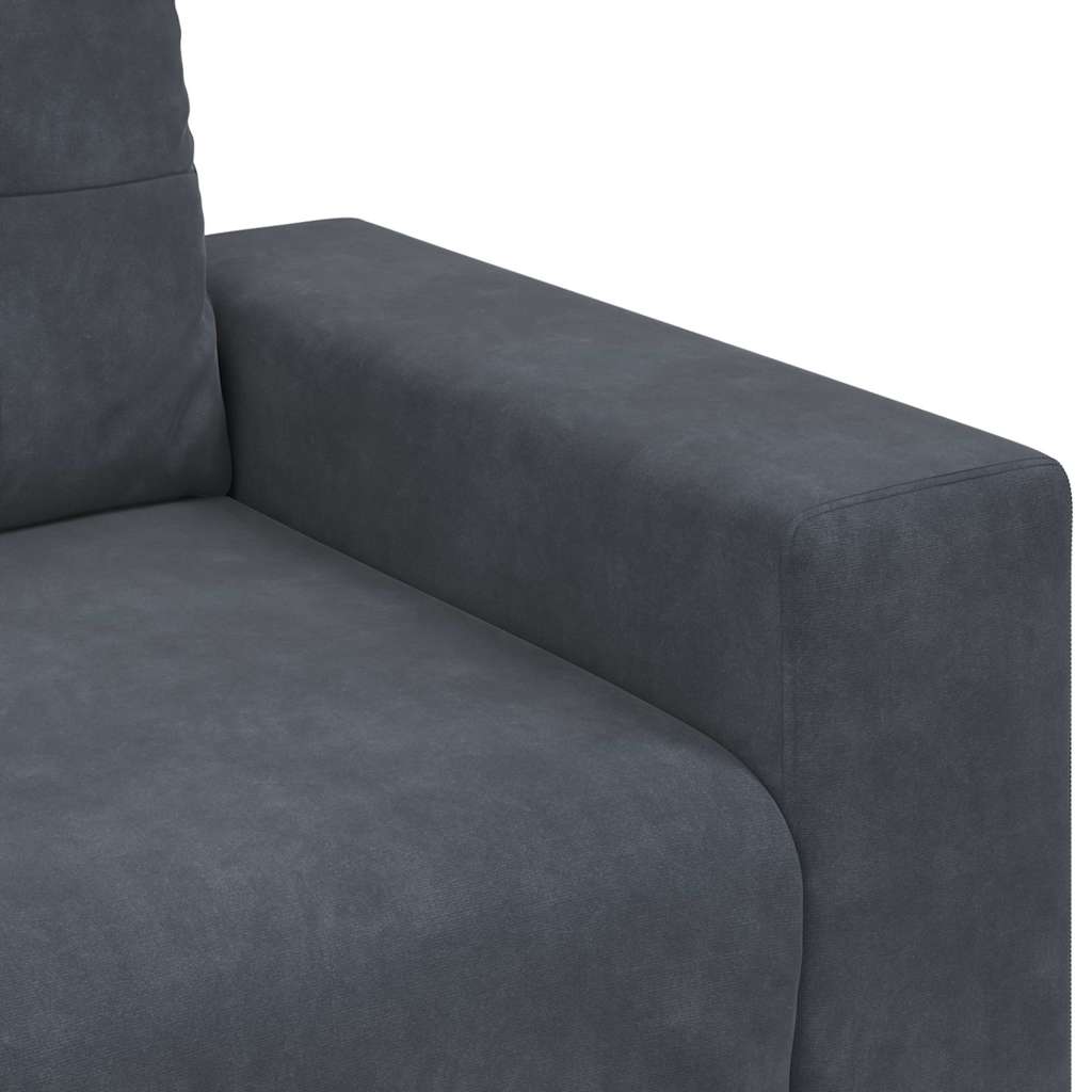Sofa Chair Dark Grey 100x78x80 cm Velvet