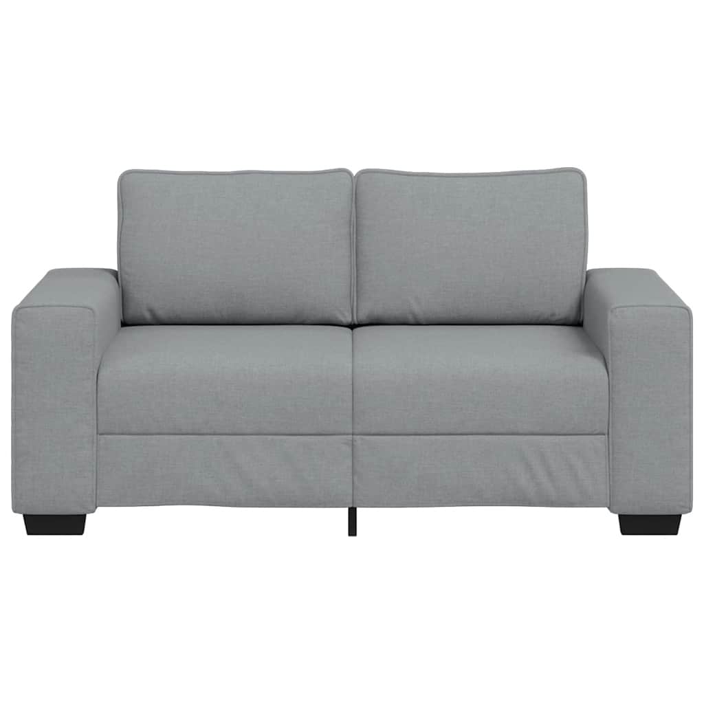 2-Seater Sofa Light Grey 160x77x82 cm Fabric