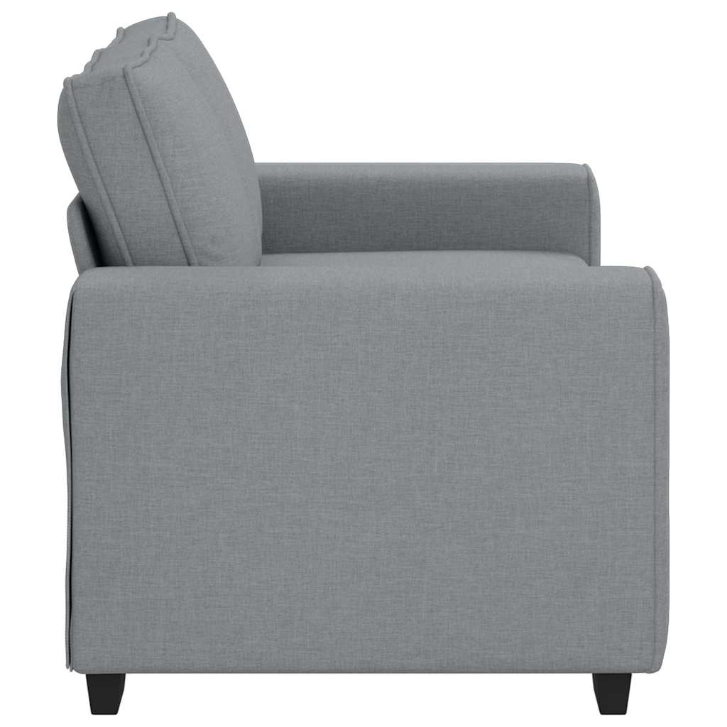 2-Seater Sofa Light Grey 160x77x82 cm Fabric